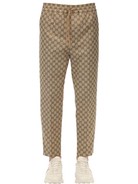 pantaloni gucci uomo beige